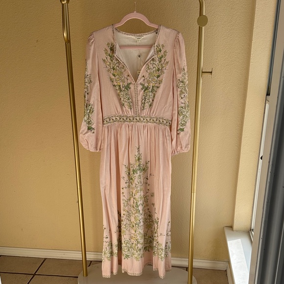 Max Studio Pink Floral Midi Dress - Picture 2 of 7